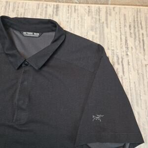 Arc'teryx Polo Shirt Mens 2XL Black Casual Shirts